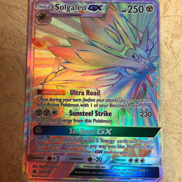 Other Hyper Rare Solgaleo Gx Poshmark